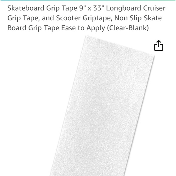 SKATEBOARD GRIP TAPE 9" x 33" CLEAR - 2 ROLLS - Picture 3 of 4